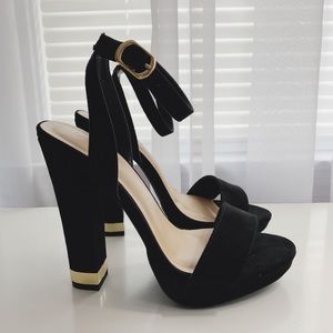 Black & Gold Heels